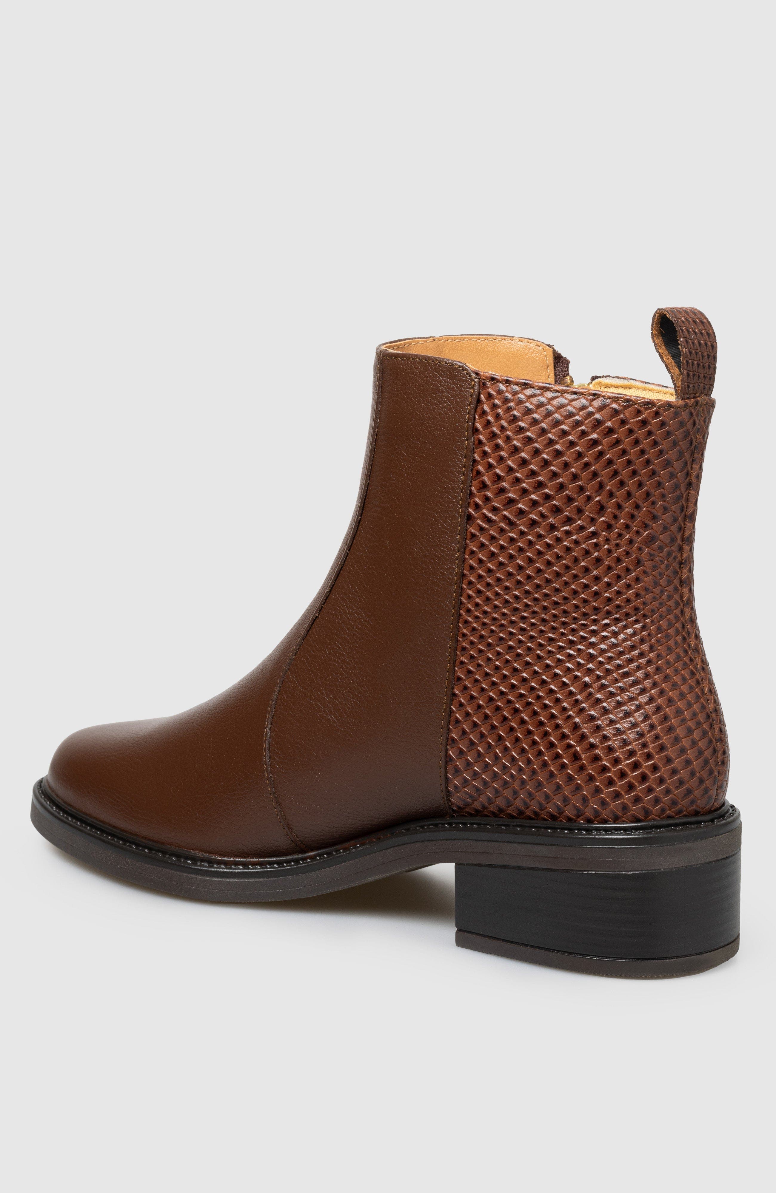Lula Side Zip Bootie, Alternate, color, Brown