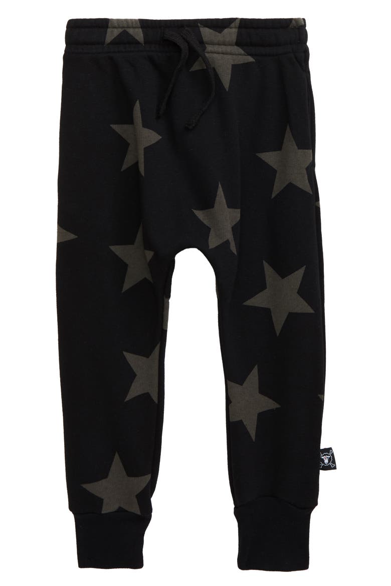 Star Baggy Pants, Main, color, BLACK