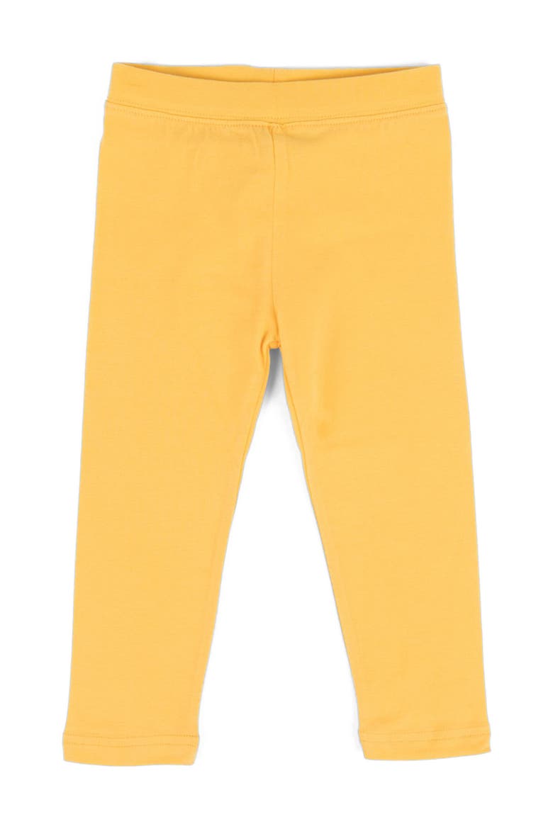 Girls Cotton Leggings, Solid Colors, Main, color, YELLOW