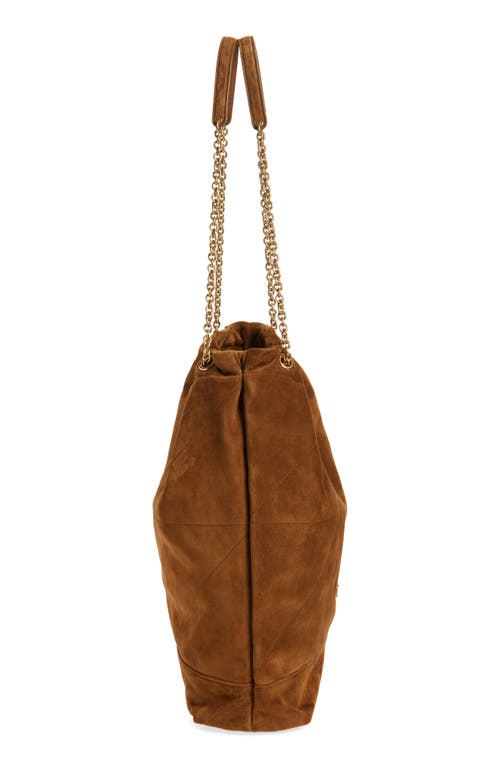 Saint Laurent Large Jamie 4.3 Patchwork Suede Shoulder Bag In Brown