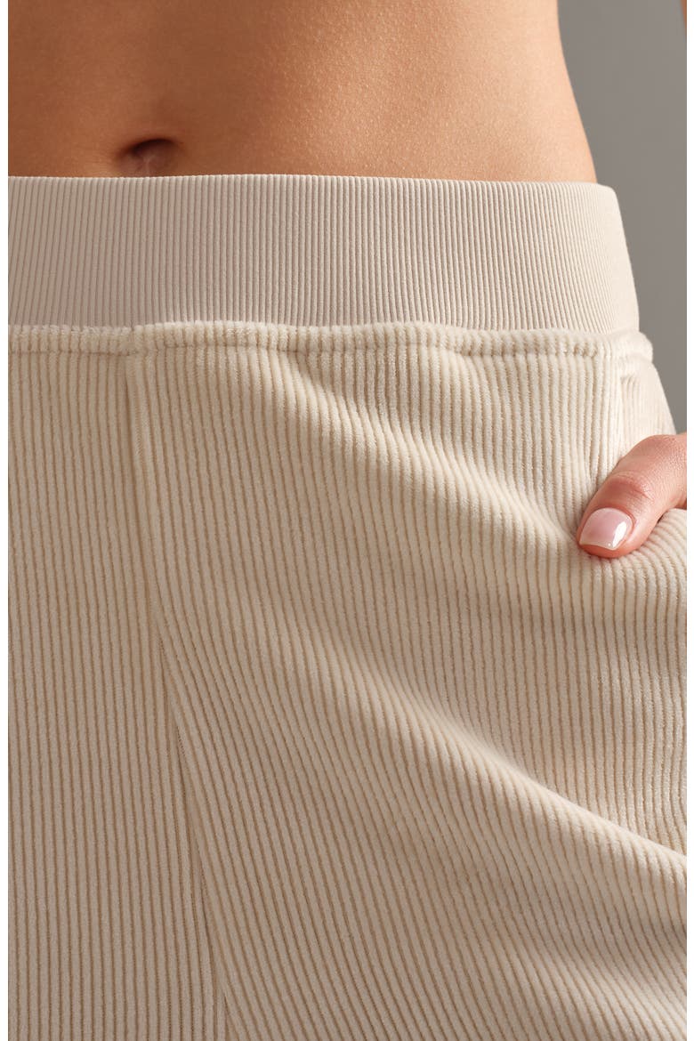 Corduroy Wide Leg Pants, Alternate, color, BONE
