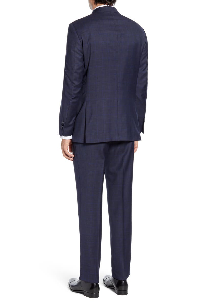 Peter Millar Flynn Classic Fit Windowpane Wool Suit, Alternate, color,