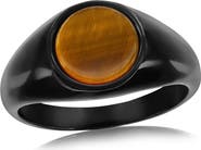 Metallo Men's Inlay Signet Ring