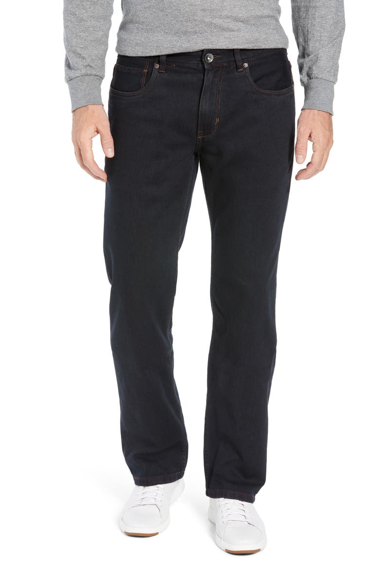 Antigua Cove Authentic Standard Fit Jeans, Main, color, BLACK OVERDYE