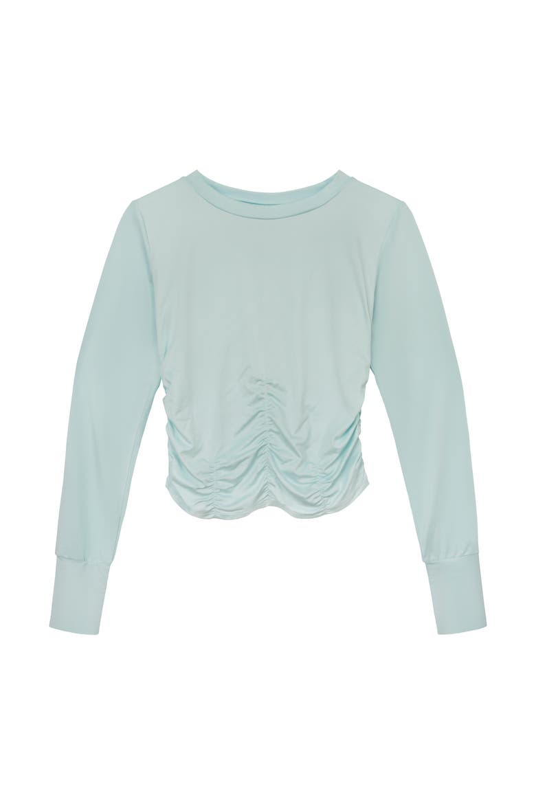 Ruched Sun Shirt, Alternate, color, Tide