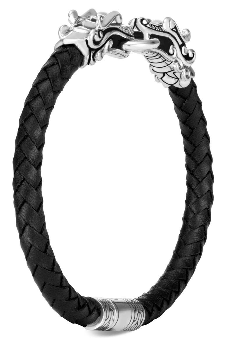 Legends Naga Double Dragon Bracelet, Alternate, color, SILVER