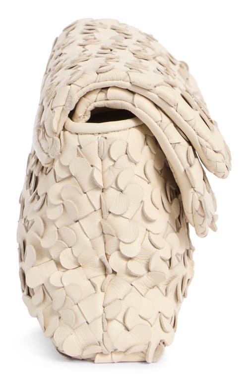 Sam Edelman Bianka Woven Leather East/west Clutch In White