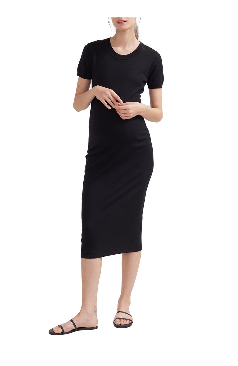 HATCH The Softsculpt Knit Eliza Dress, Main, color, Black