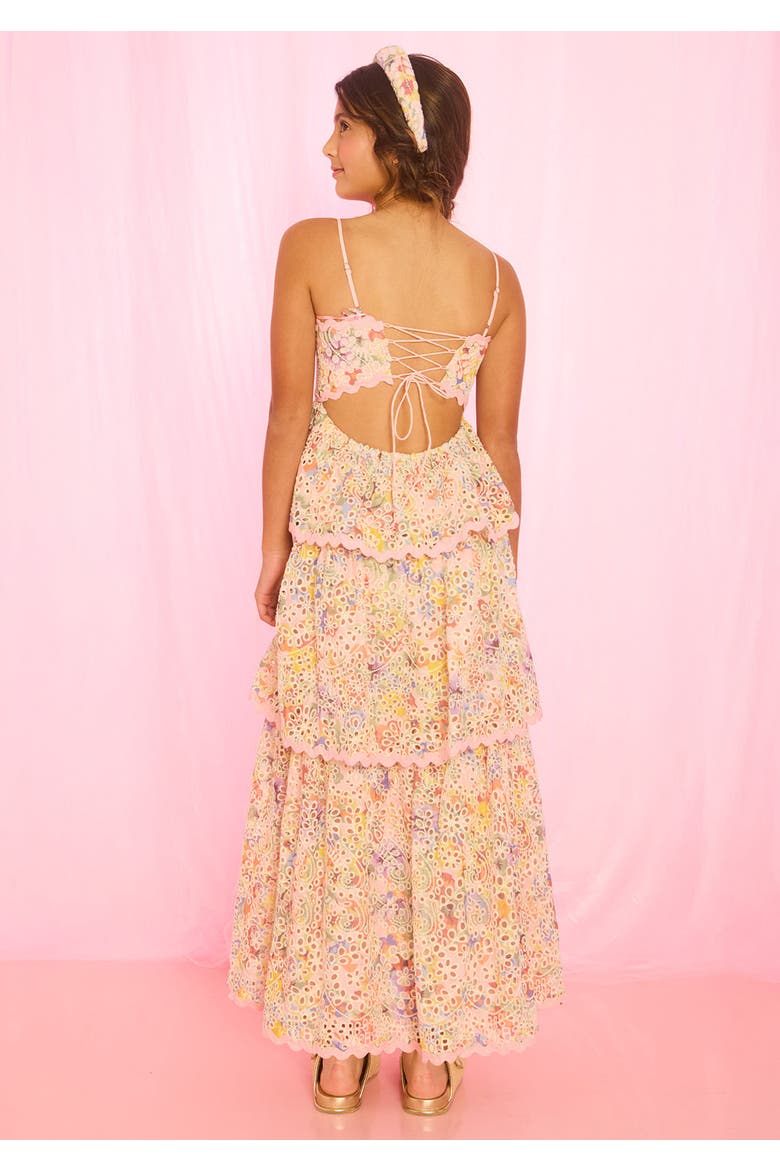 Alanna Frill Embroidered Maxi Dress, Alternate, color, Multi