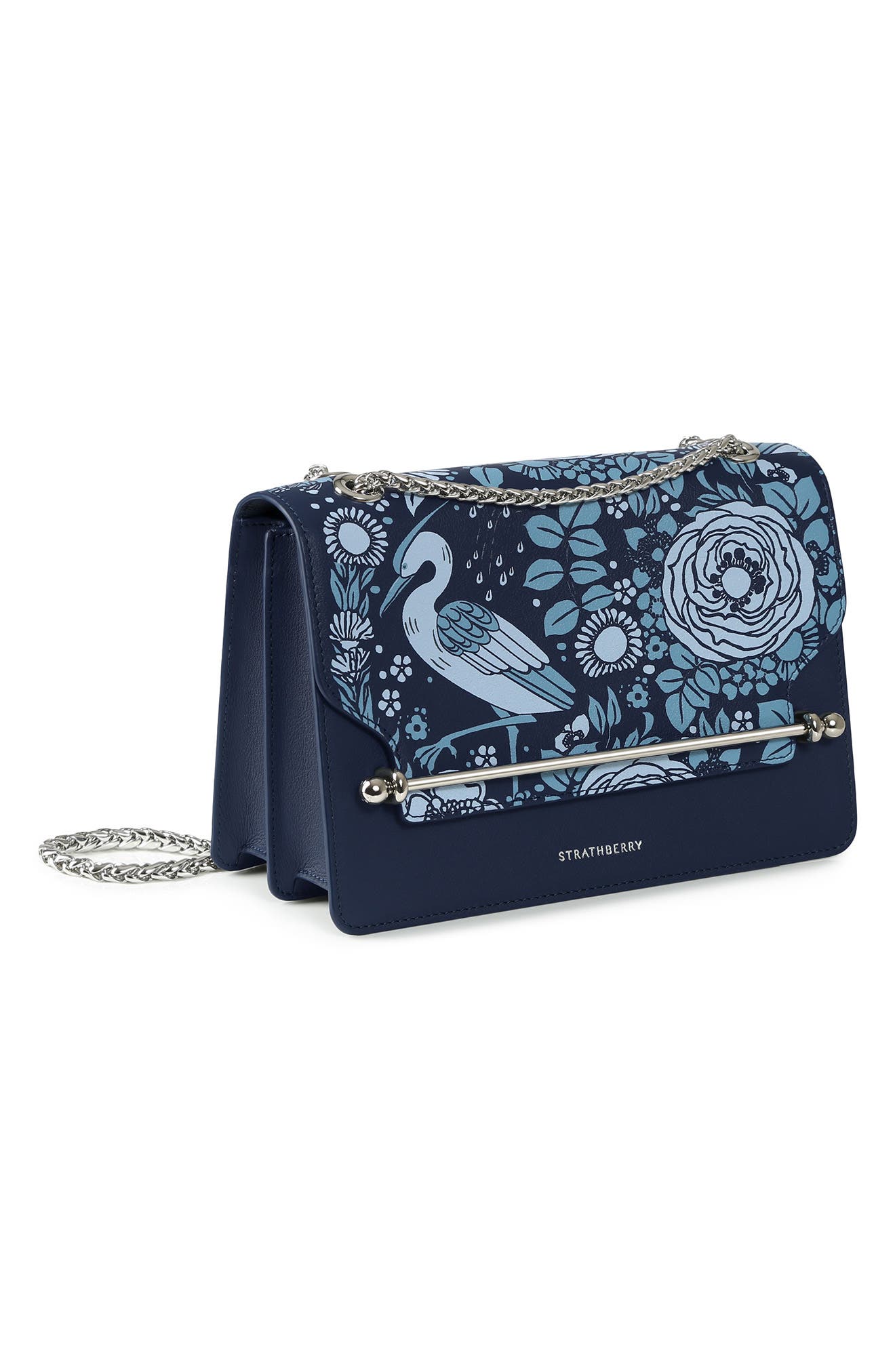 Strathberry Loch Print East/West Leather Shoulder Bag, Alternate, color, 