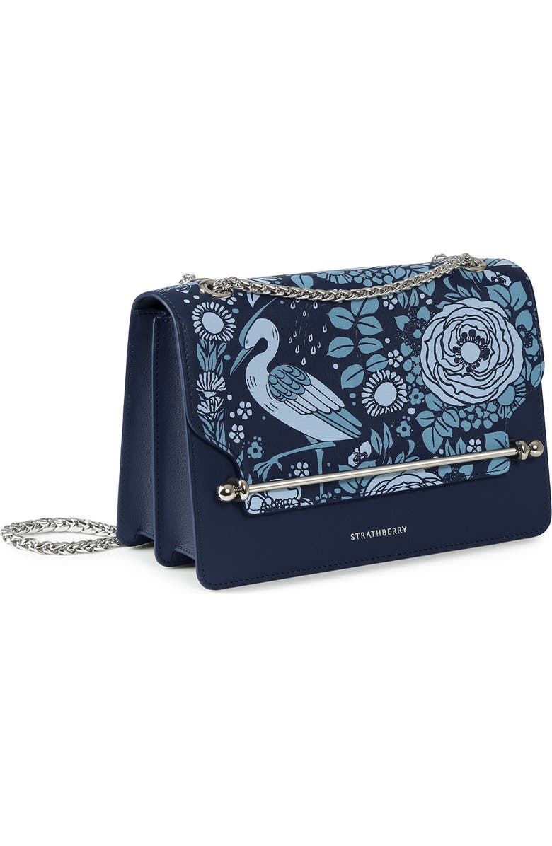 Strathberry Loch Print East/West Leather Shoulder Bag, Alternate, color,