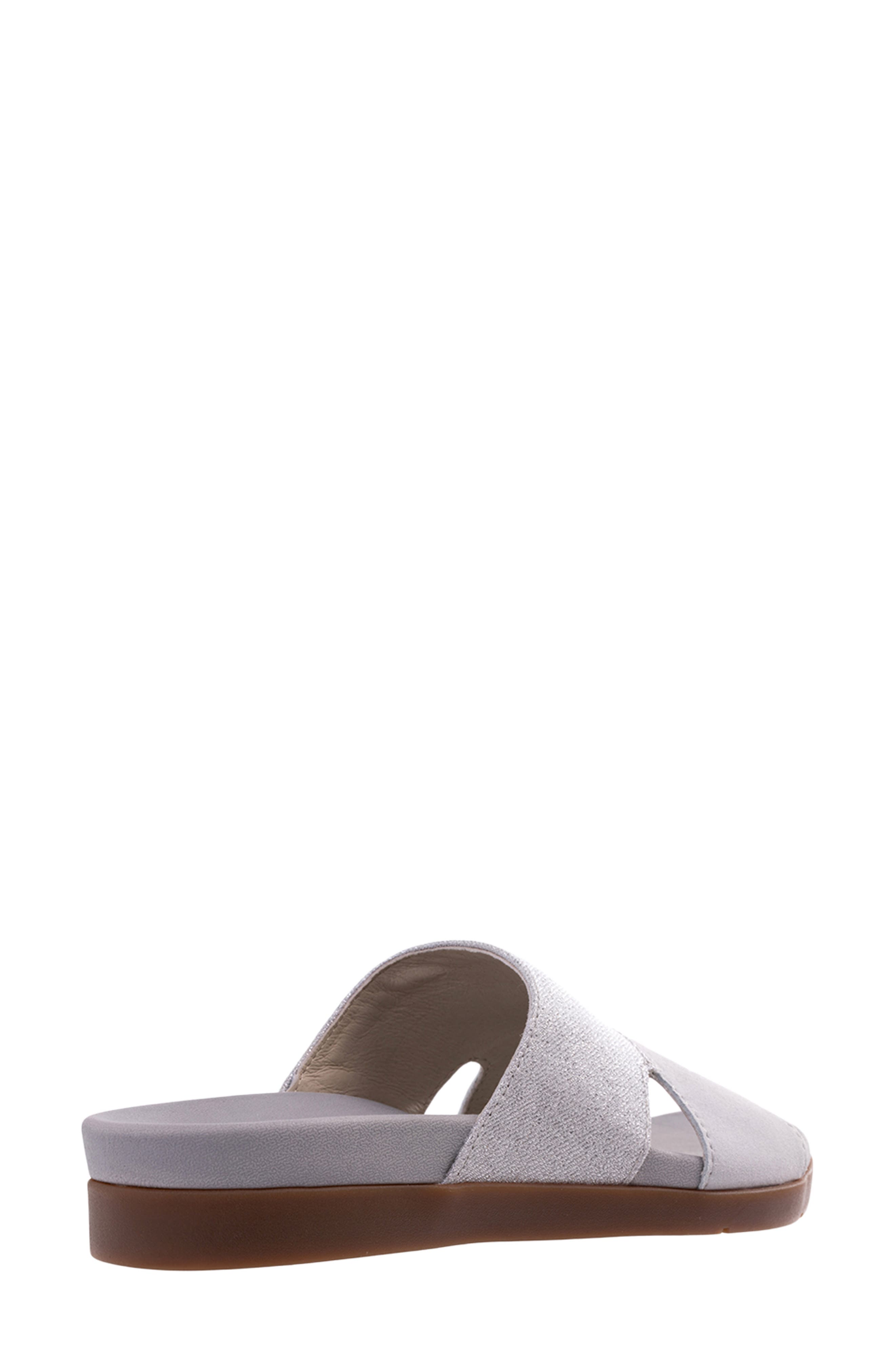 Dawn Shimmer Slide Sandal, Alternate, color, GREY