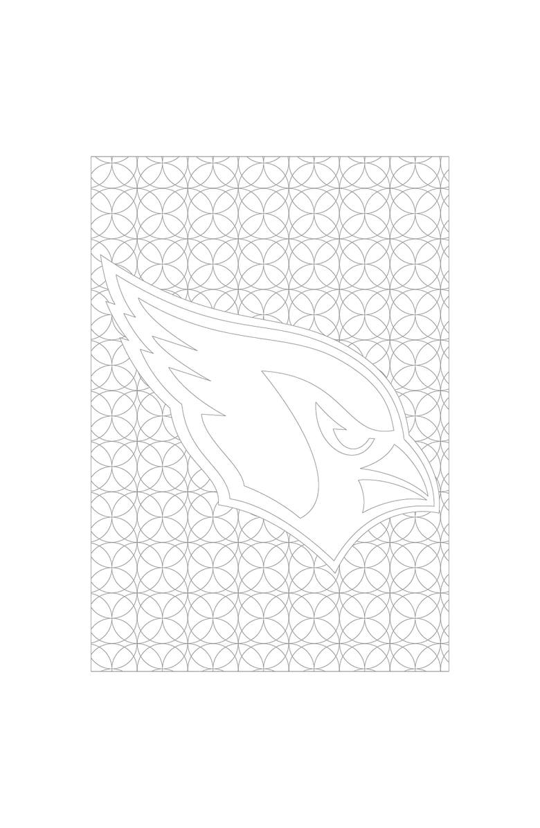 Sportszone In the Sports Zone   NFL Adult Coloring Book, Arizona Cardinals, Alternate, color, Multicolored