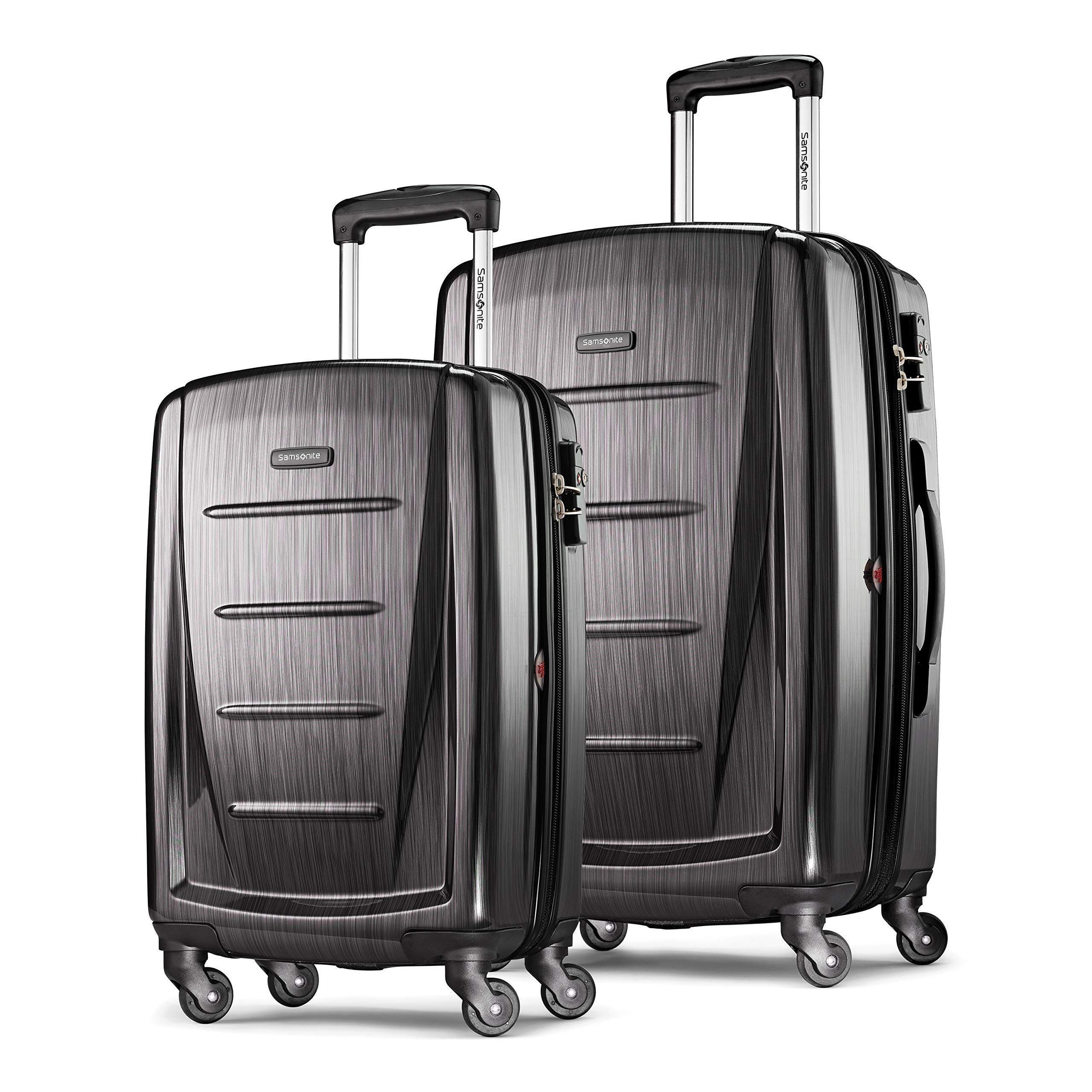 Samsonite Winfield 2 (20/24) 2-Piece Set Hardside Luggage with Spinner Wheels, Main, color, Charcoal