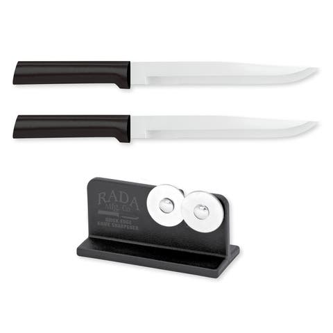 Cutlery 7-Inch Slicer Knife Set of 2 & Quick Edge Knife Sharpener