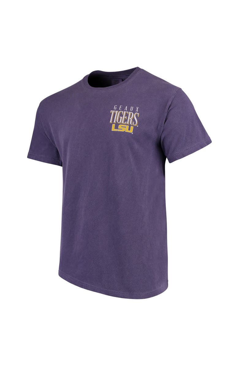 IMAGE ONE Men's Purple LSU Tigers Welcome to the South Comfort Colors T-Shirt, Alternate, color, 