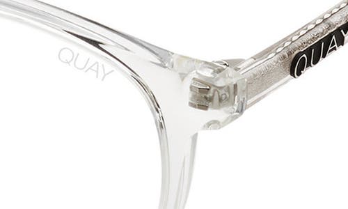 Quay Blueprint 48mm Round Reading Glasses In Metallic