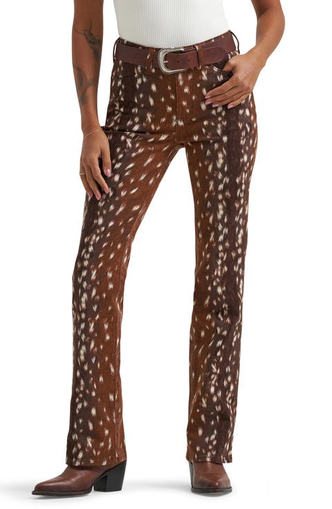 High Waist Bootcut Jeans (Fawn)