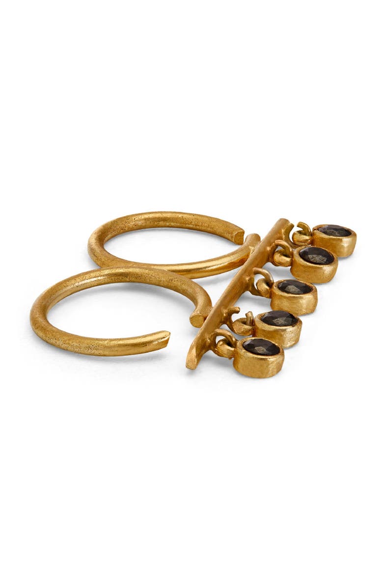 KANDI DOUBLE RING, Alternate, color, Gold Plated