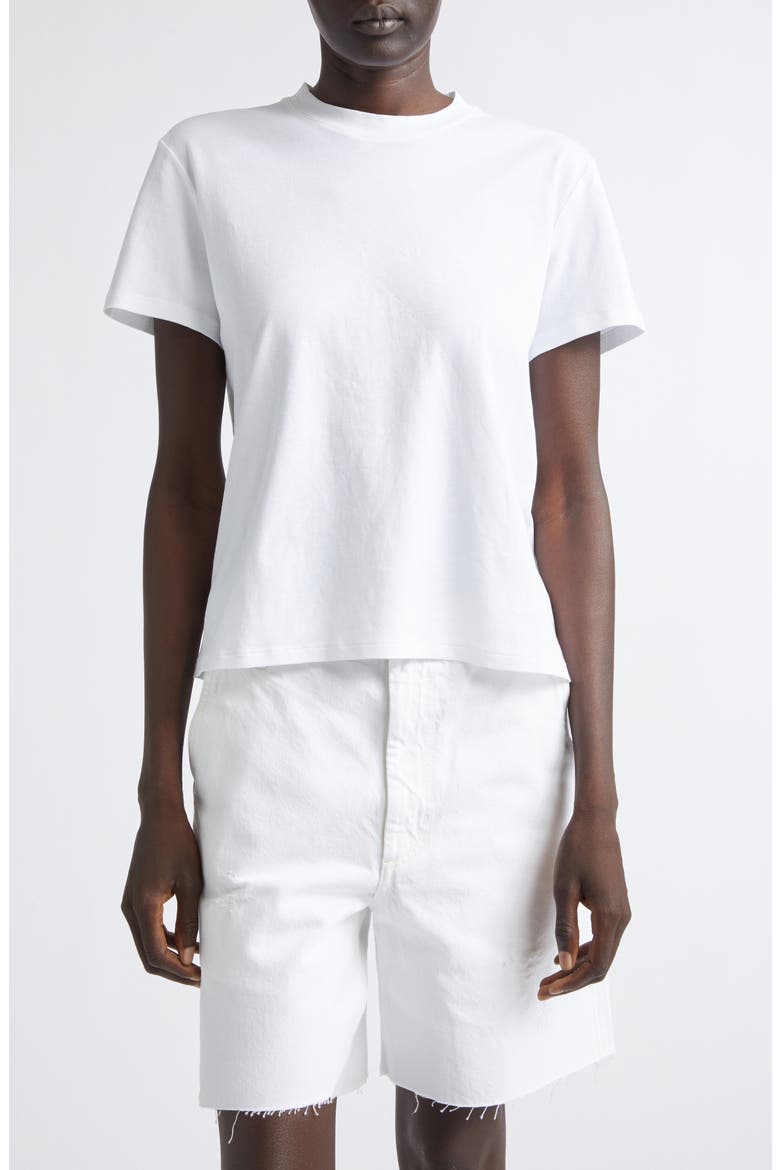 Kenzie Cotton T-Shirt, Main, color, WHITE