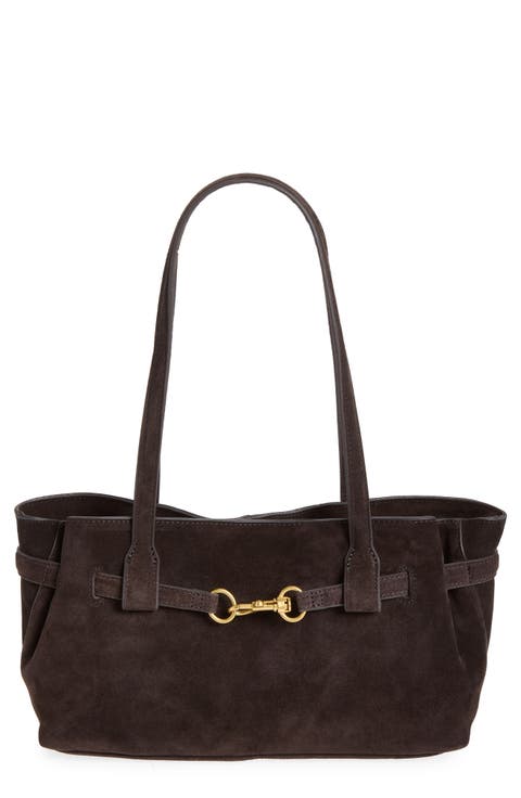Chus Suede Shoulder Bag