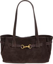 MANGO Chus Suede Shoulder Bag