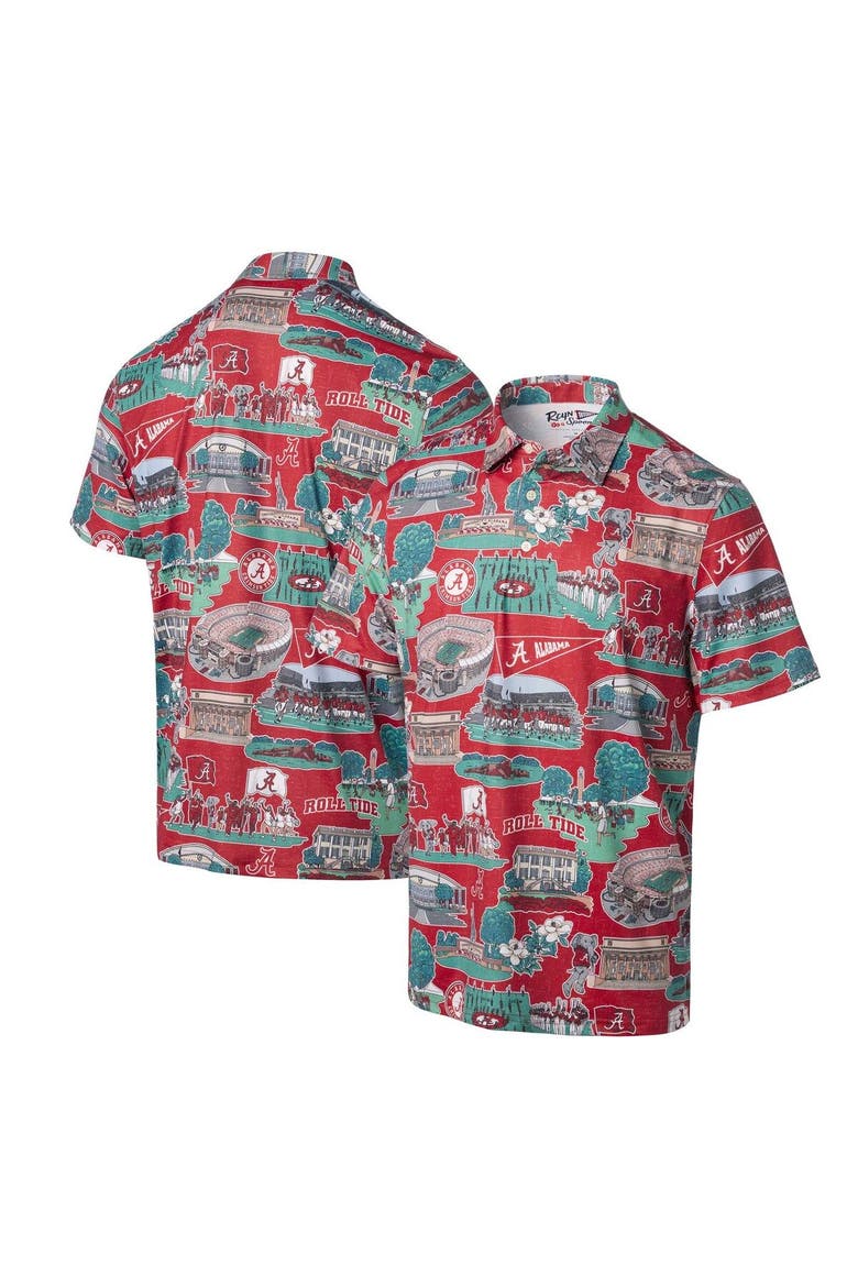 Men's Reyn Spooner Crimson Alabama Crimson Tide Scenic Polo, Main, color, Crimson