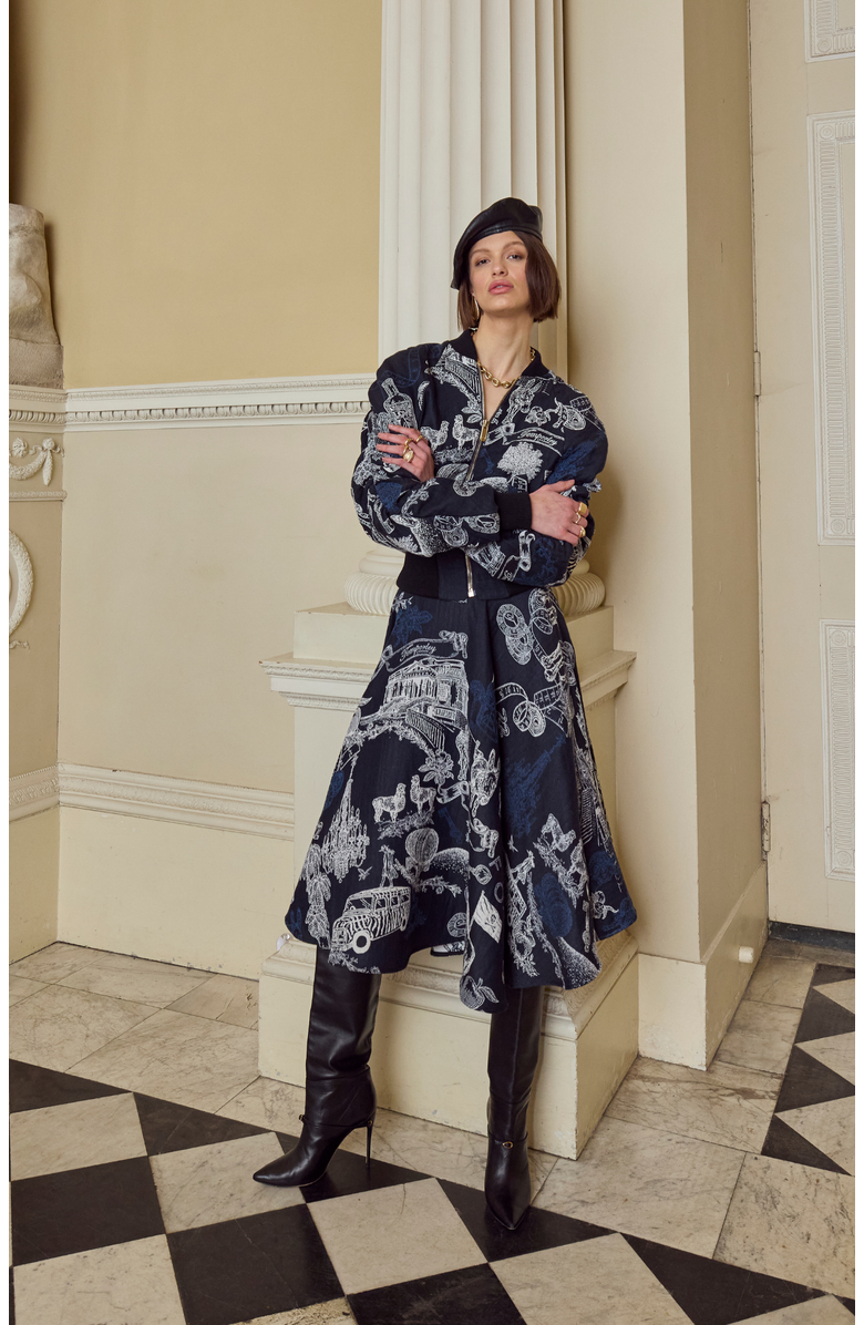 Temperly London Anniversary Skirt, Alternate, color, Twilight