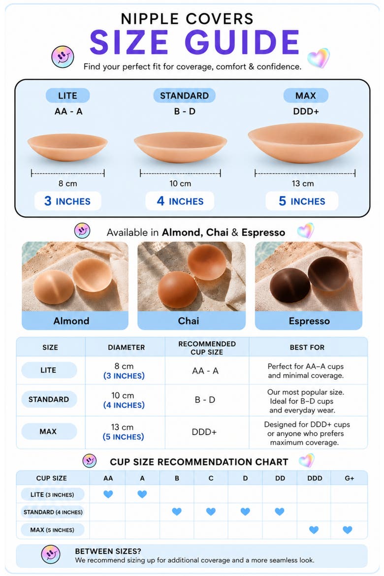 Skingrip Circle Reusable Silicone Breast Petals Nipple Covers, Alternate, color, Espresso