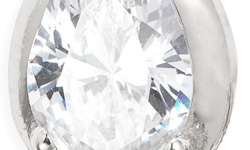 Nordstrom Cubic Zirconia Teardrop Earrings In Silver