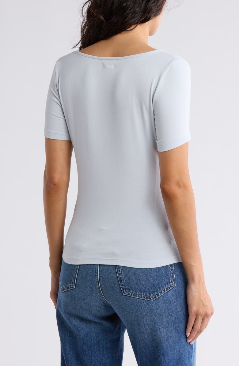 L'AGENCE Alva U-Neck Crop T-Shirt, Alternate, color,