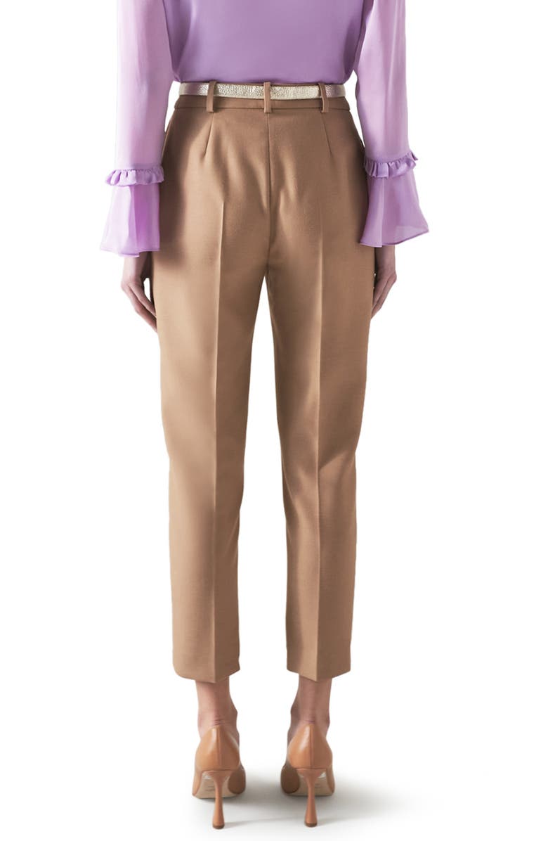 LK Bennett Mariner Ankle Cigarette Trousers, Alternate, color, Camel