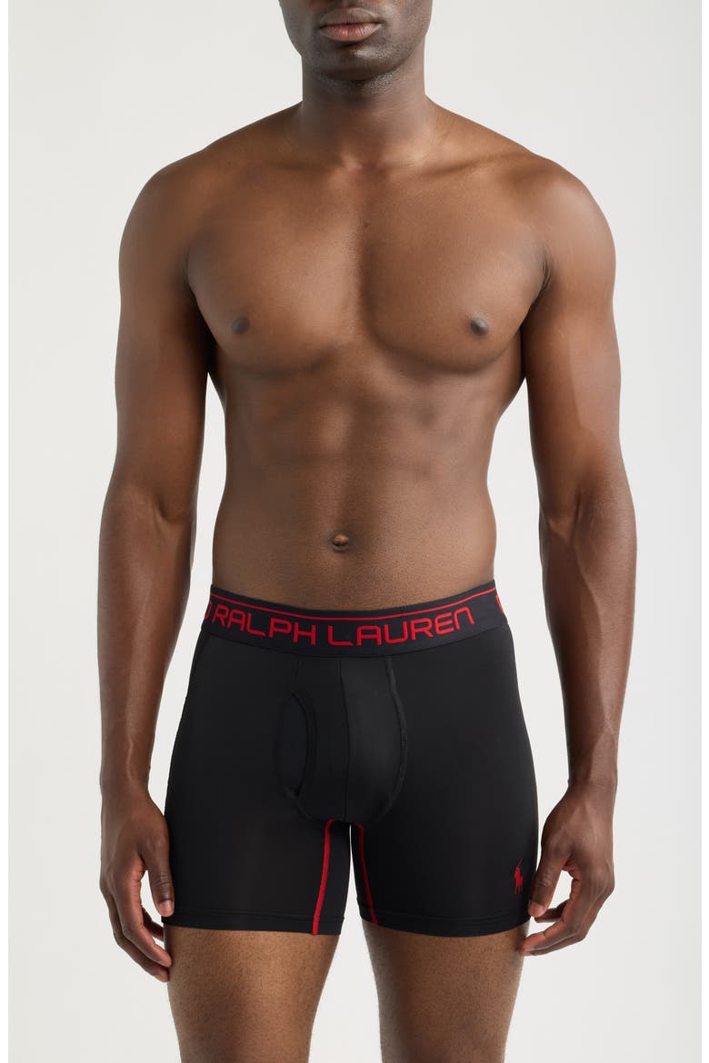 Assorted 3-Pack Performance Sport Boxer Briefs, Main, color, POLO BLACK
