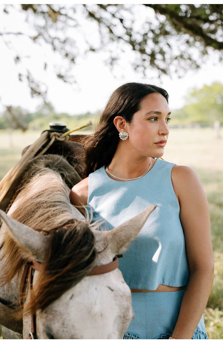 Noonday Collection Puffy Scalloped Heart Earrings, Alternate, color, Silver