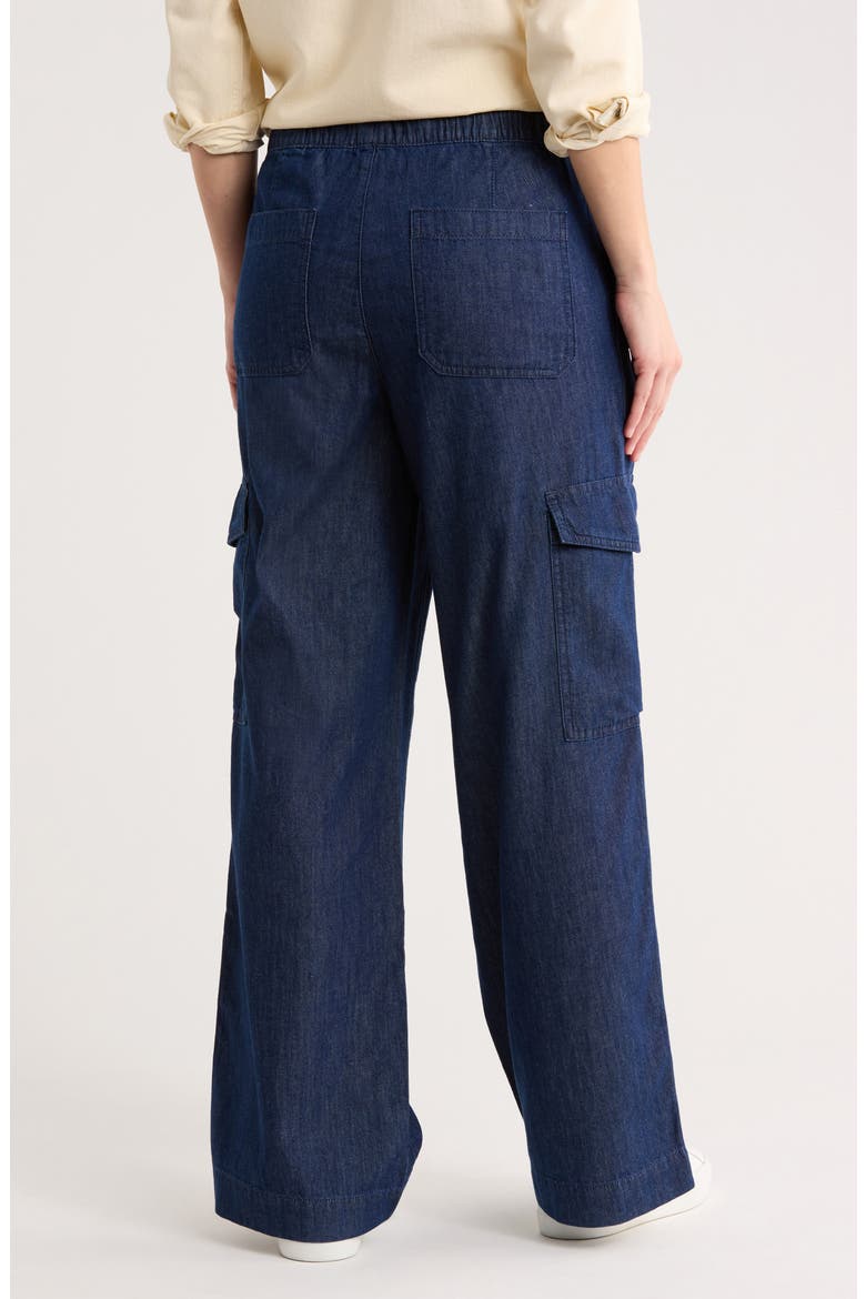 Lightweight Cotton Cargo Pants, Alternate, color, MED WASH