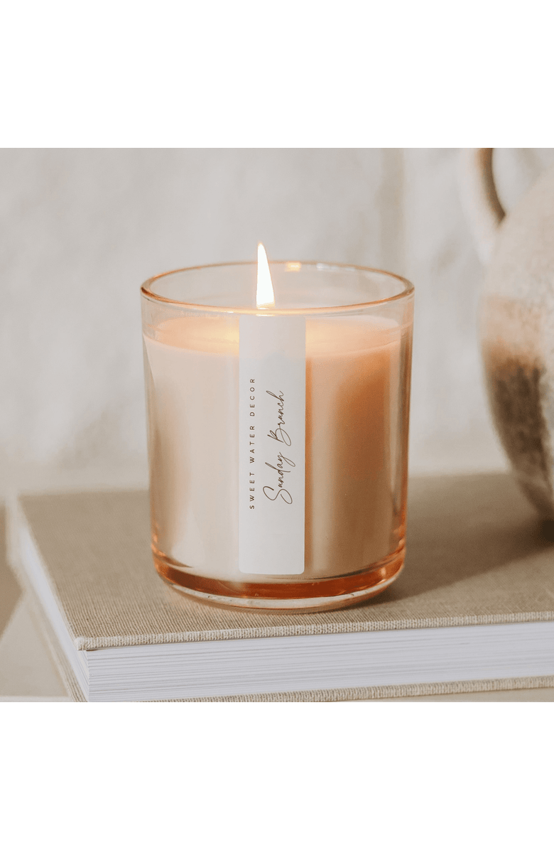 SWEET WATER DECOR 12oz Tinted Glass Jar Candle - Sweet Scents, Alternate, color, Sunday Brunch