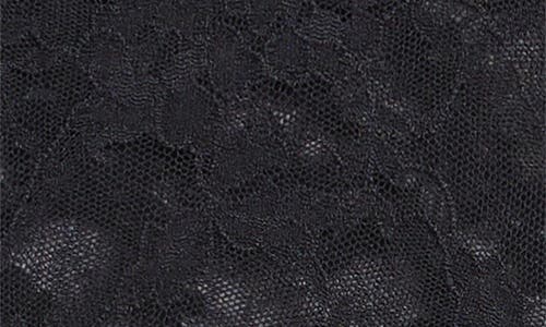 Skims Stretch Lace Boyshorts In Soot