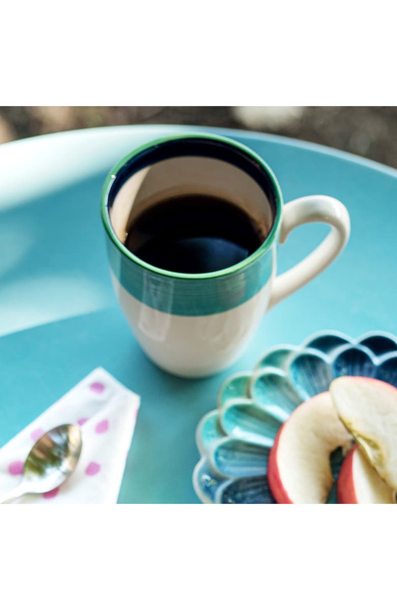VIETRI Lisbon Stripe Mug, Alternate, color, Blue