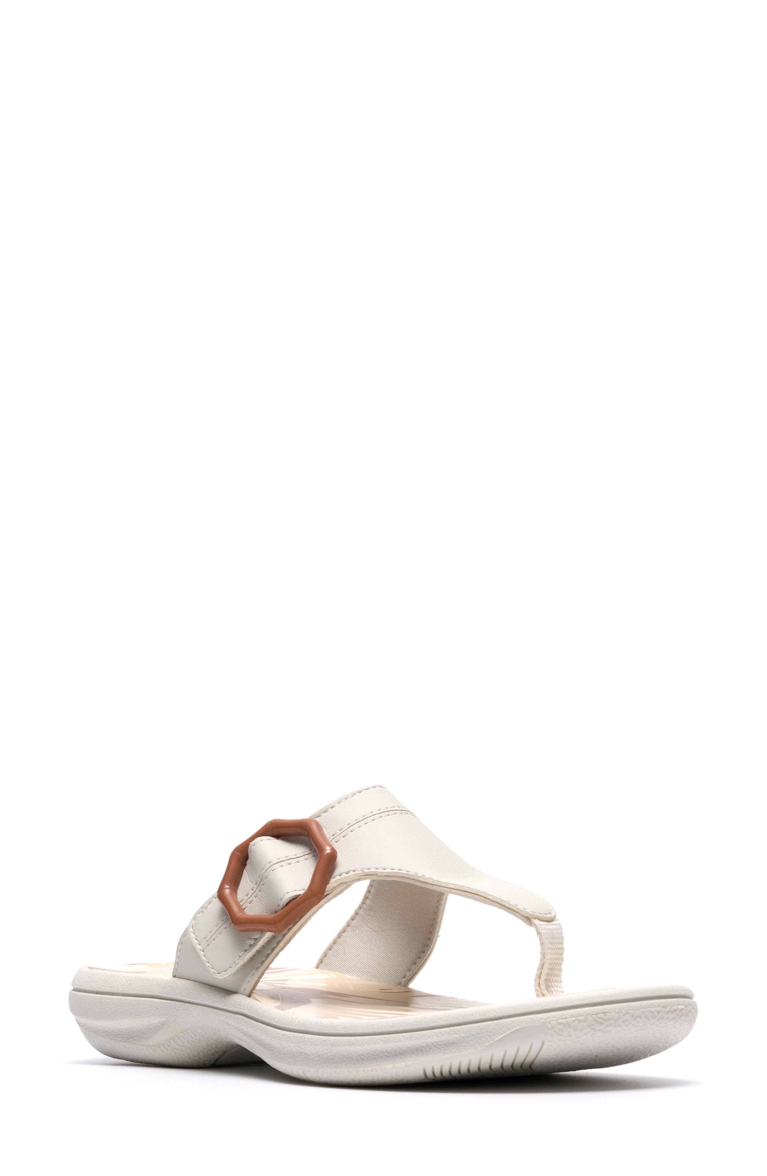 Clarks<sup>®</sup> Breeze Cove Flip Flop, Main, color, Off White