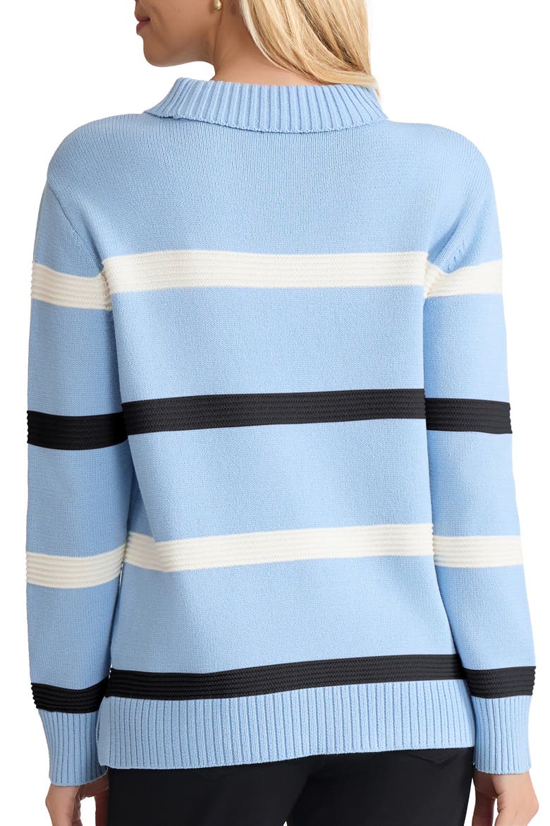 Stripe Crewneck Sweater, Alternate, color, CHINTZ BLUE MULTI
