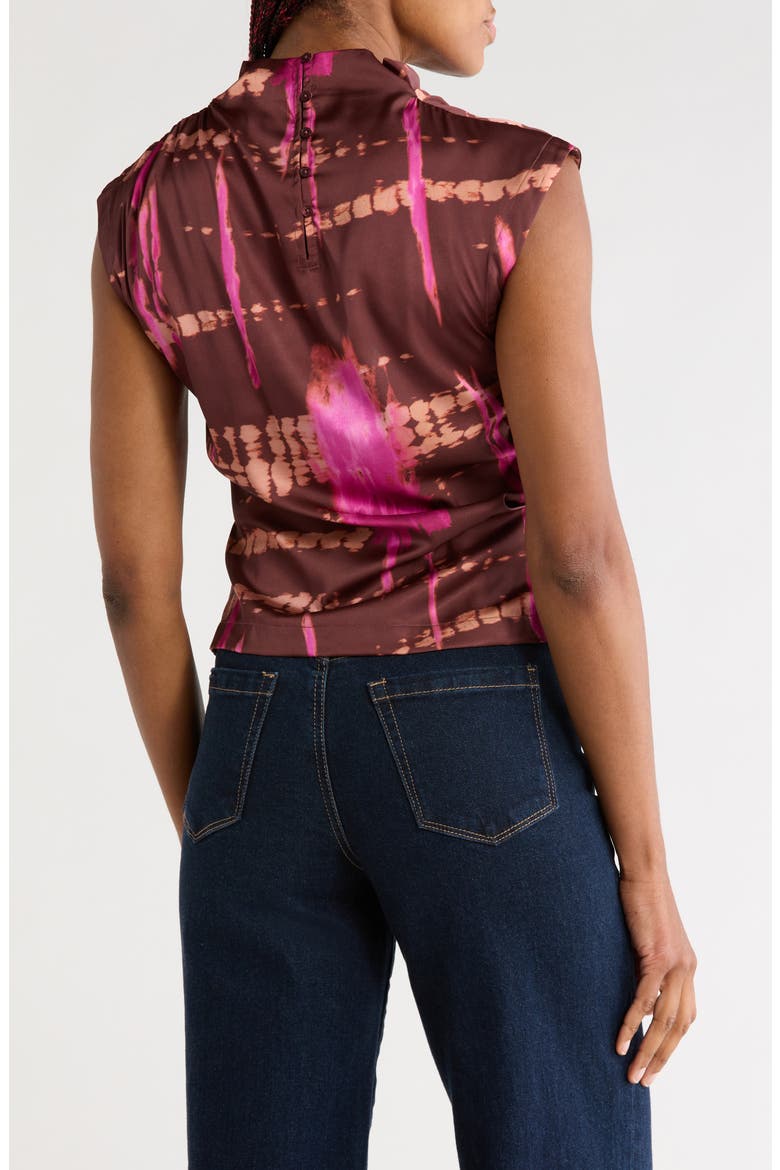 Avery Abstract Cowl Neck Top, Alternate, color, BROWN ABSTRACT