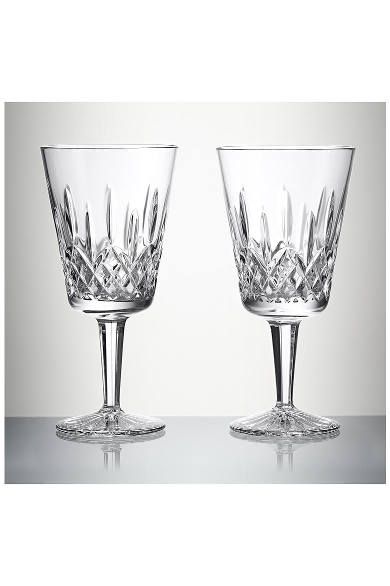 Lismore Set of 2 Medium Goblets, Alternate, color, NO COLOR