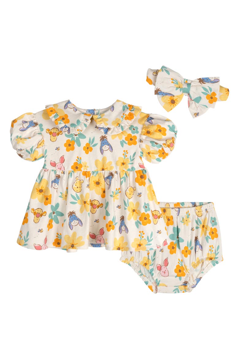 Winnie the Pooh Dress and Bloomer Set, Main, color, Ivory Pooh Tigger
