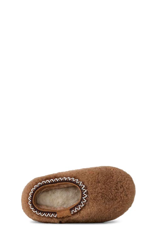 Ugg(r) Kids' Tasman Maxi Curly Genuine Shearling Slipper In Brown