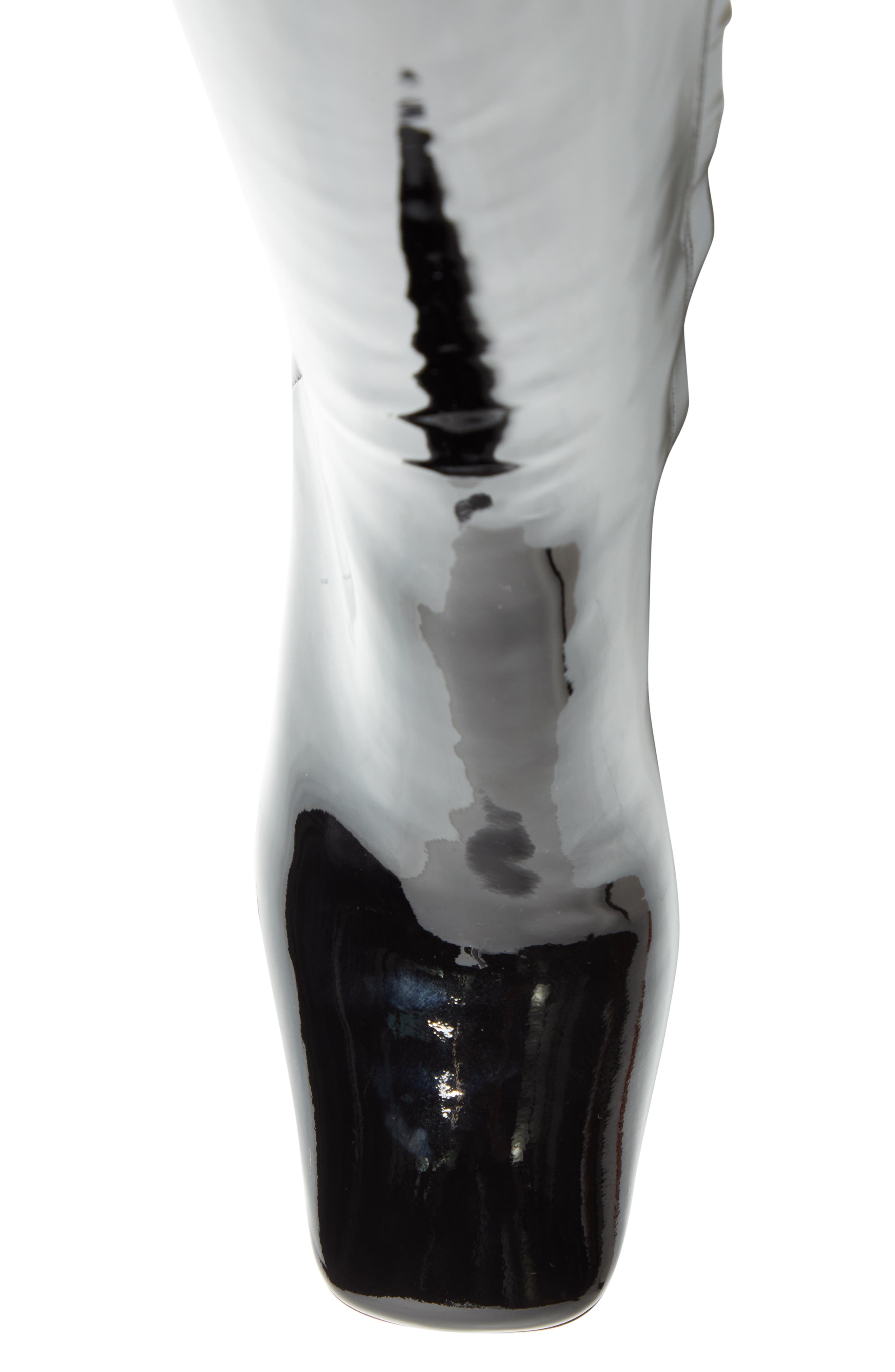 Prada Square Toe Knee High Boot, Alternate, color, 