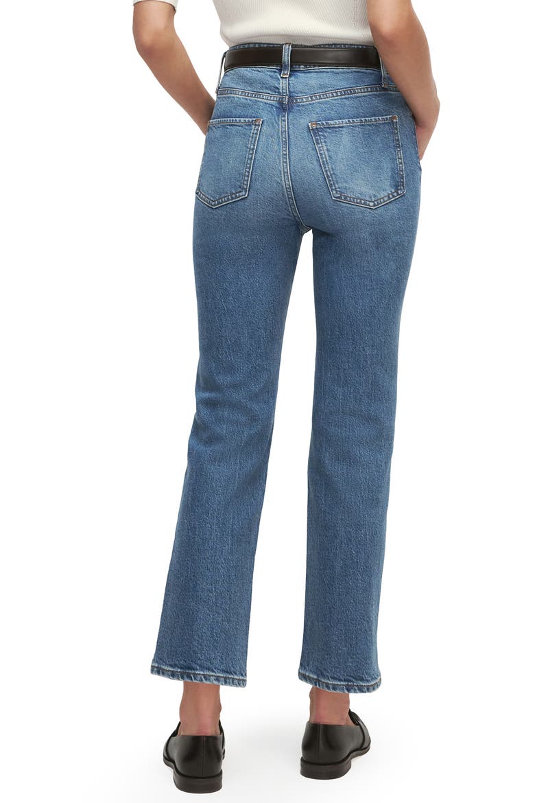 The Valentina Super High Waist Ankle Straight Leg Jeans, Alternate, color, ALTON