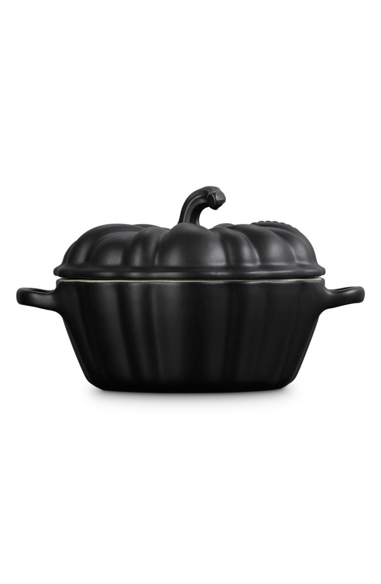 Le Creuset Figural Pumpkin Mini Baking Dish, Alternate, color, Licorice