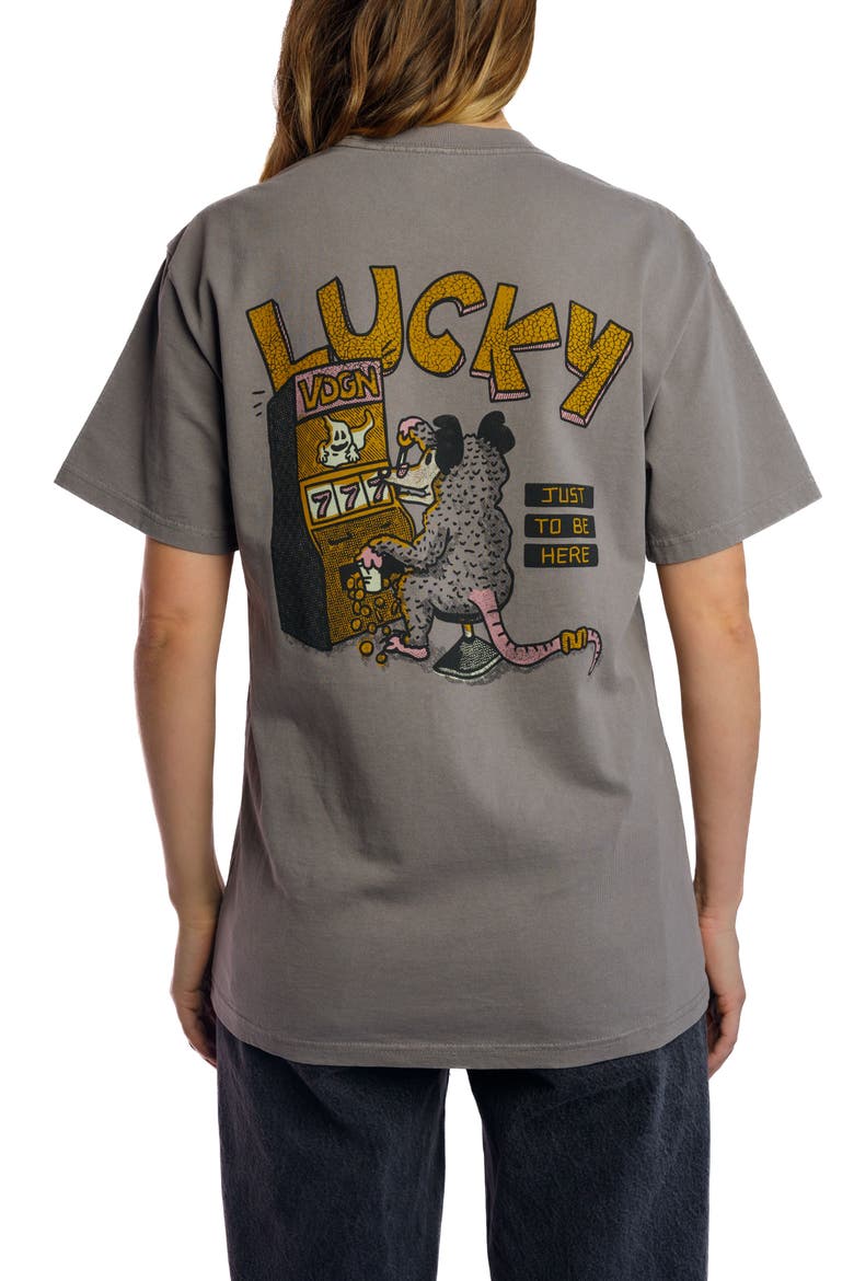 Caesars Possum Heavyweight Tee, Alternate, color, Faded Grey