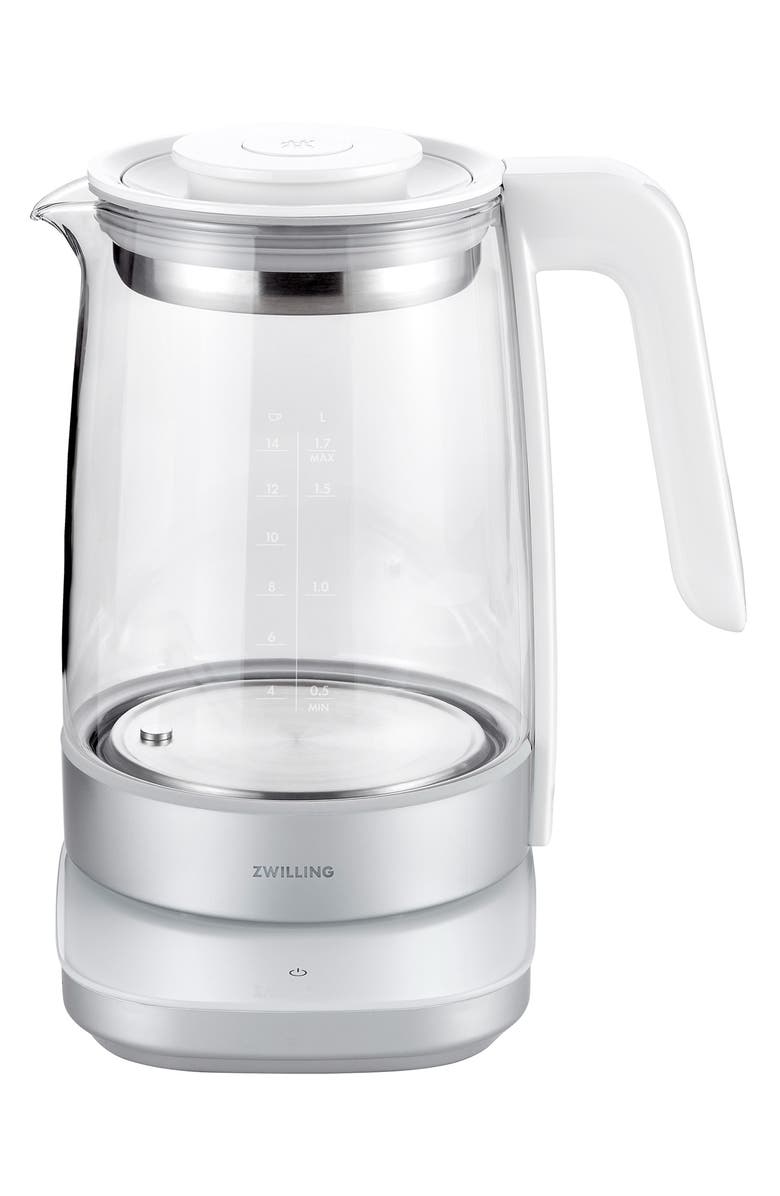 ZWILLING Enfinigy Electric Glass Kettle, Alternate, color, Silver