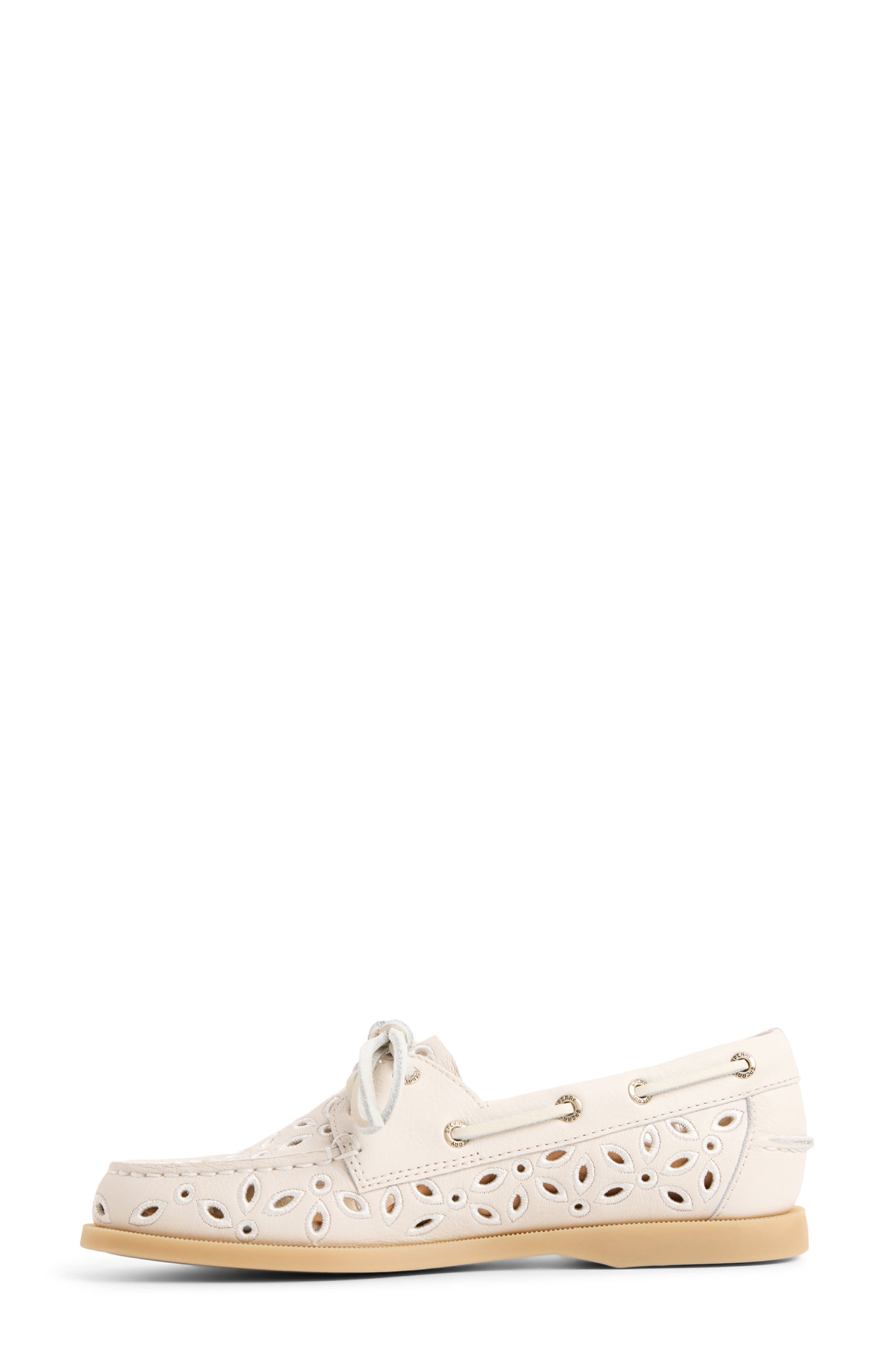 Sperry Authentic Original 2-Eye Embroidered Boat Shoe, Alternate, color, 